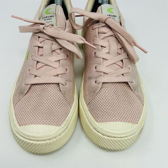 Cariuma Women's Pink Rose Low Top Canvas Sneakers Size 8 Casual Lace Up - Picture 6 of 13